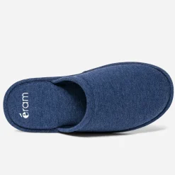 Eram Chaussons^Chausson-mule bleu en textile MARINE