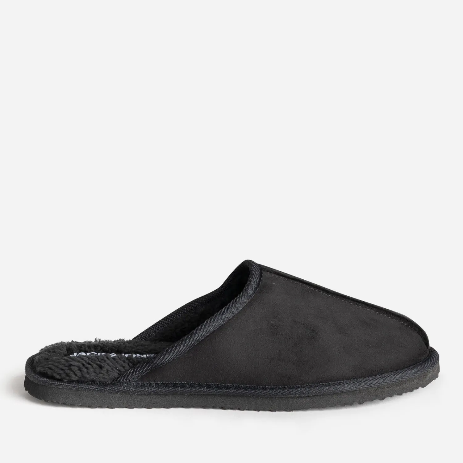 Jack & Jones Chaussons^Chausson-mule JACK&JONES suédé fourré NOIR