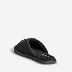 Jack & Jones Chaussons^Chausson-mule JACK&JONES suédé fourré NOIR