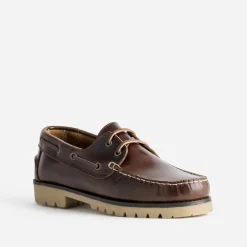 Eram Chaussures Bateau^Chaussure bateau cuir MARRON