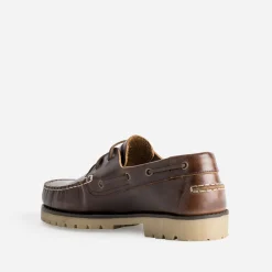 Eram Chaussures Bateau^Chaussure bateau cuir MARRON