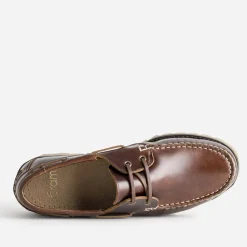 Eram Chaussures Bateau^Chaussure bateau cuir MARRON