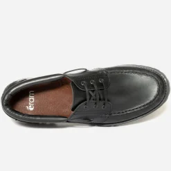 Eram Chaussures De Ville^Chaussure bateau en cuir NOIR