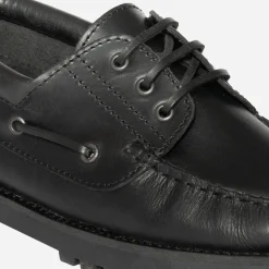 Eram Chaussures De Ville^Chaussure bateau en cuir NOIR