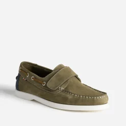 Eram Chaussures Bateau^Chaussure-bateau cuir nubuck scratch KAKI