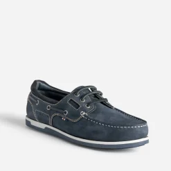 Eram Chaussures Bateau^Chaussure-bateau cuir nubuck MARINE