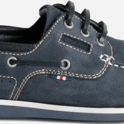 Eram Chaussures Bateau^Chaussure-bateau cuir nubuck MARINE