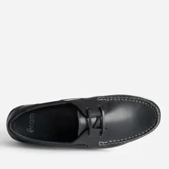 Eram Chaussures Bateau^Chaussure-bateau en cuir MARINE