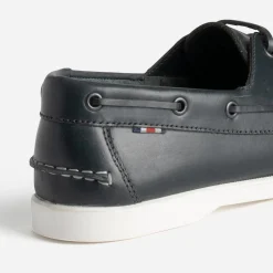 Eram Chaussures Bateau^Chaussure-bateau en cuir MARINE