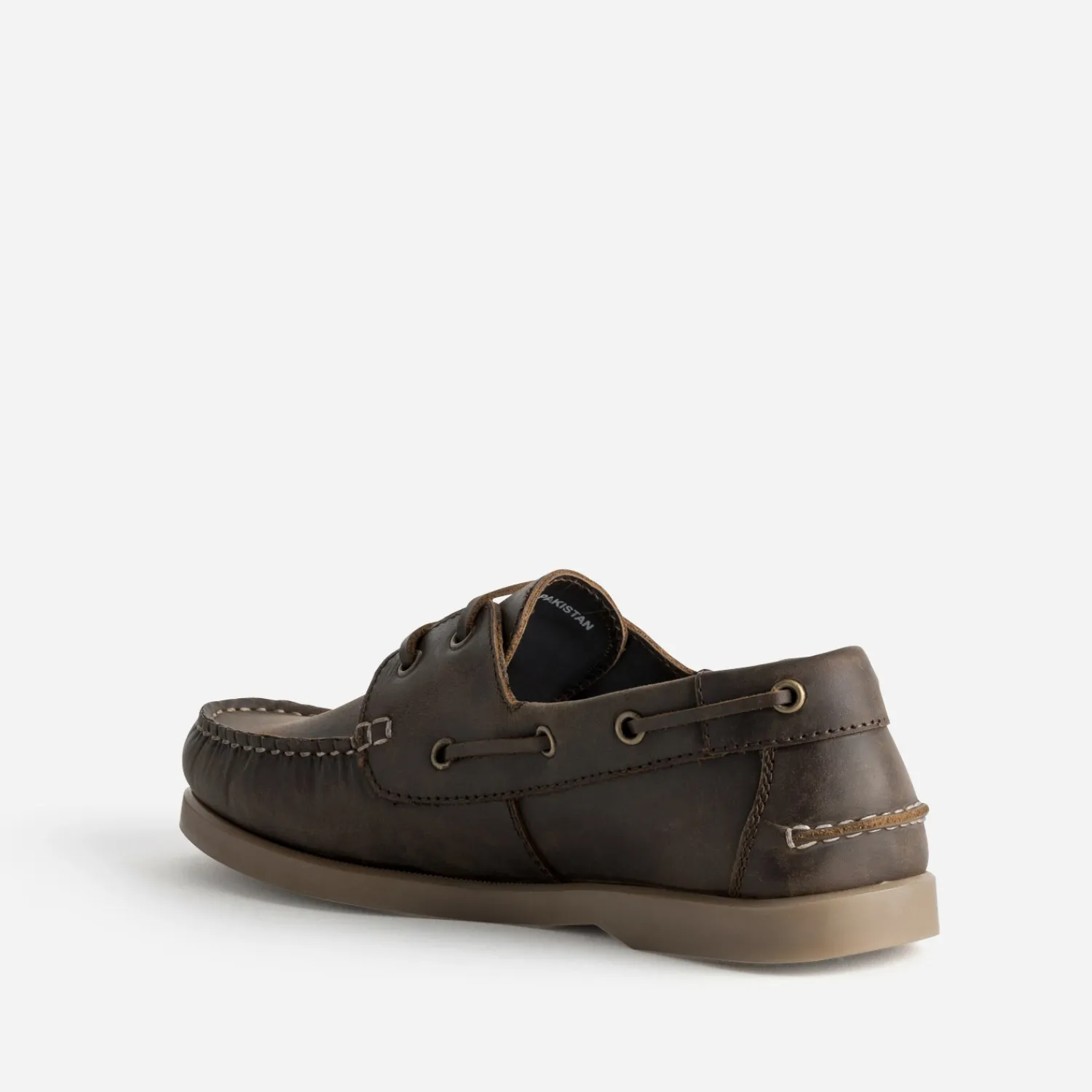 Eram Mocassins^Chaussure-bateau en cuir MARRON