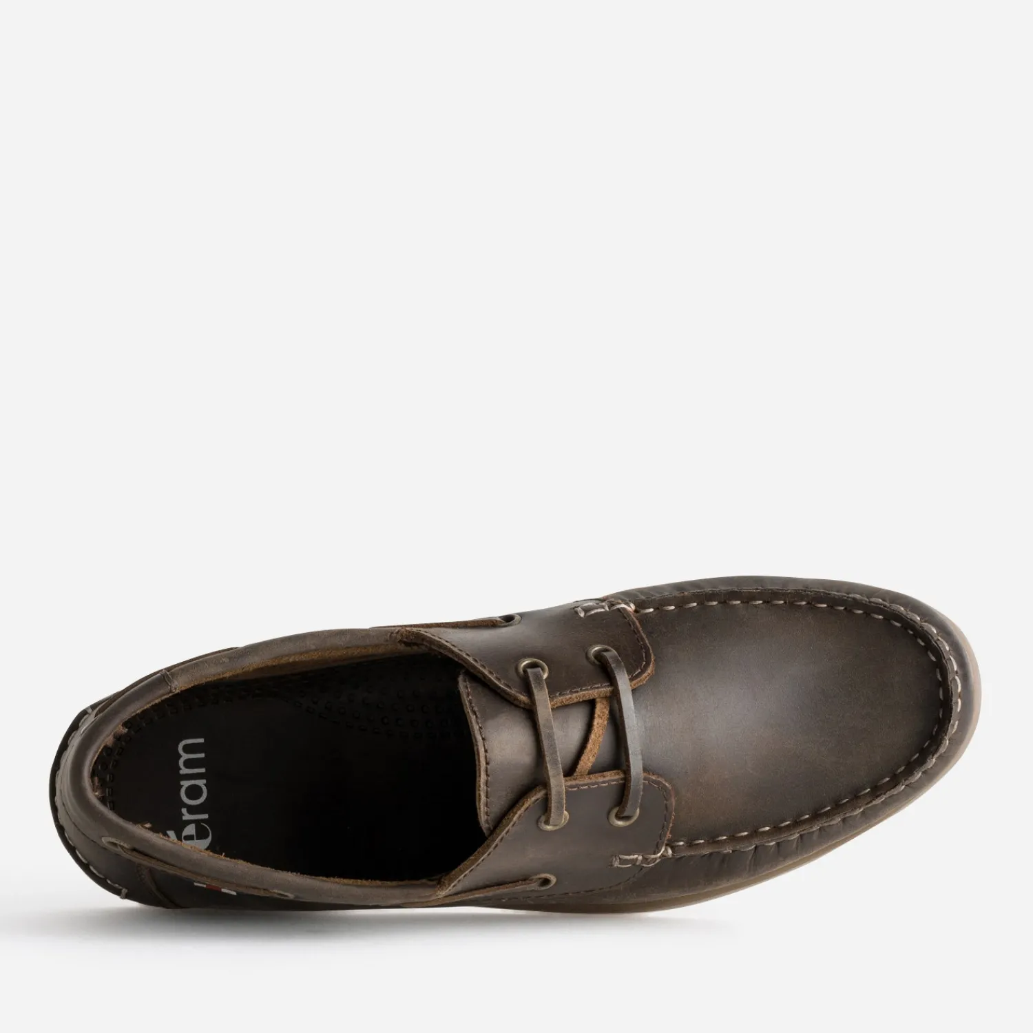 Eram Mocassins^Chaussure-bateau en cuir MARRON
