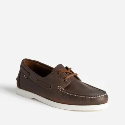 Eram Chaussures Bateau^Chaussure-bateau foncé en cuir MARRON