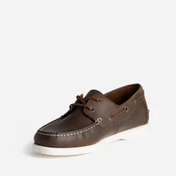Eram Chaussures Bateau^Chaussure-bateau foncé en cuir MARRON