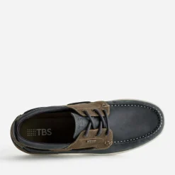 Tbs Chaussures Bateau^Chaussure-bateau et marron cuir MARINE
