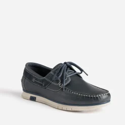 Tbs Chaussures Bateau^Chaussure-bateau en cuir MARINE