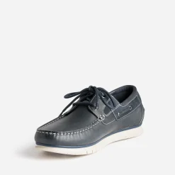 Tbs Chaussures Bateau^Chaussure-bateau en cuir MARINE