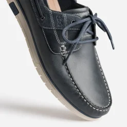 Tbs Chaussures Bateau^Chaussure-bateau en cuir MARINE