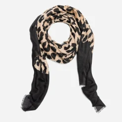 Eram Echarpes & Foulards^Chèche et noir à maxi motif léopard CAMEL