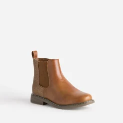 Buggy Boots^Chelsea boots détails pailletés CAMEL