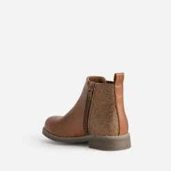 Buggy Boots^Chelsea boots à détails pailletés CAMEL