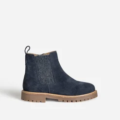 Buggy Boots^Chelsea boots cuir velours MARINE