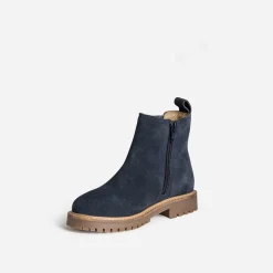 Buggy Boots^Chelsea boots cuir velours MARINE