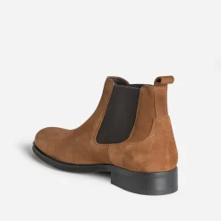 Eram Boots^Chelsea boots cuir velours CAMEL