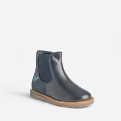 Buggy Boots^Chelsea boots éco-conçu en cuir MARINE