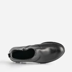 Buggy Boots^Chelsea boots éco-conçu cuir tige élastiquée NOIR