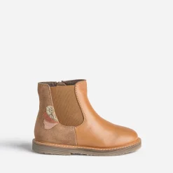 Buggy Boots^Chelsea boots éco-conçu en cuir COGNAC