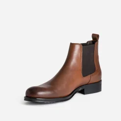 Eram Boots^Chelsea boots cuir COGNAC