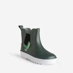 BE ONLY Chaussures Montantes^Chelsea boots de pluie kaki patch crocodile VERT