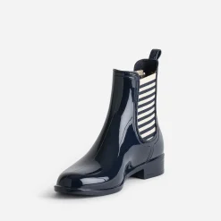 Igor Boots^Chelsea boots de pluie élastiques rayés MARINE
