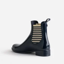Igor Boots^Chelsea boots de pluie élastiques rayés MARINE