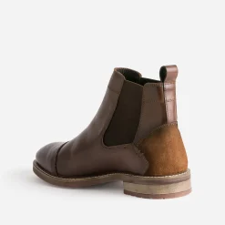 Eram Boots^Chelsea boots cuir MARRON