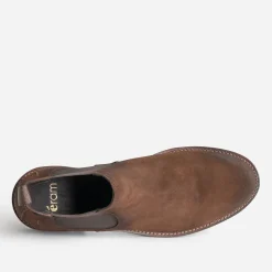 Eram Boots^Chelsea boots cuir velours MARRON