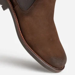 Eram Boots^Chelsea boots cuir velours MARRON
