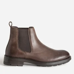 Eram Boots^Chelsea boots en cuir brossé MARRON