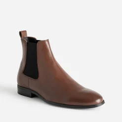 Eram Boots^Chelsea boots en cuir MARRON