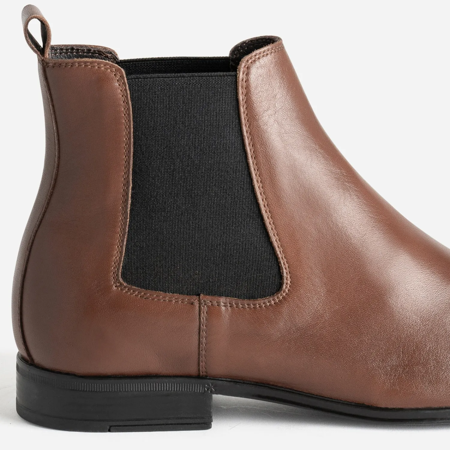 Eram Boots^Chelsea boots en cuir MARRON