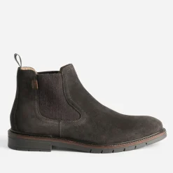 Eram Boots^Chelsea boots foncé en cuir velours MARRON