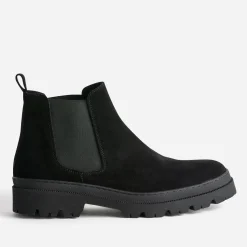 Eram Boots^Chelsea boots cuir velours NOIR
