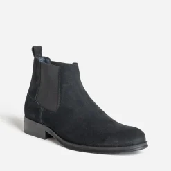 Eram Boots^Chelsea boots cuir velours NOIR
