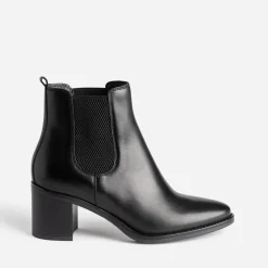 Eram Boots^Chelsea boots en cuir éco-conçu NOIR