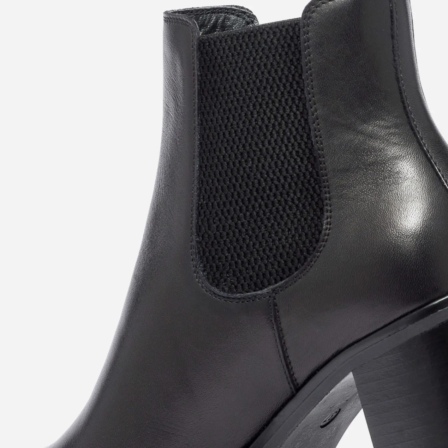 Eram Boots^Chelsea boots en cuir éco-conçu NOIR