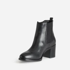 Eram Boots^Chelsea boots en cuir NOIR