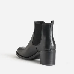 Eram Boots^Chelsea boots en cuir NOIR