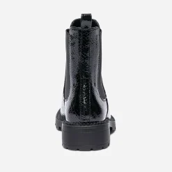 Texto Boots^Chelsea boots verni embossé effet python NOIR