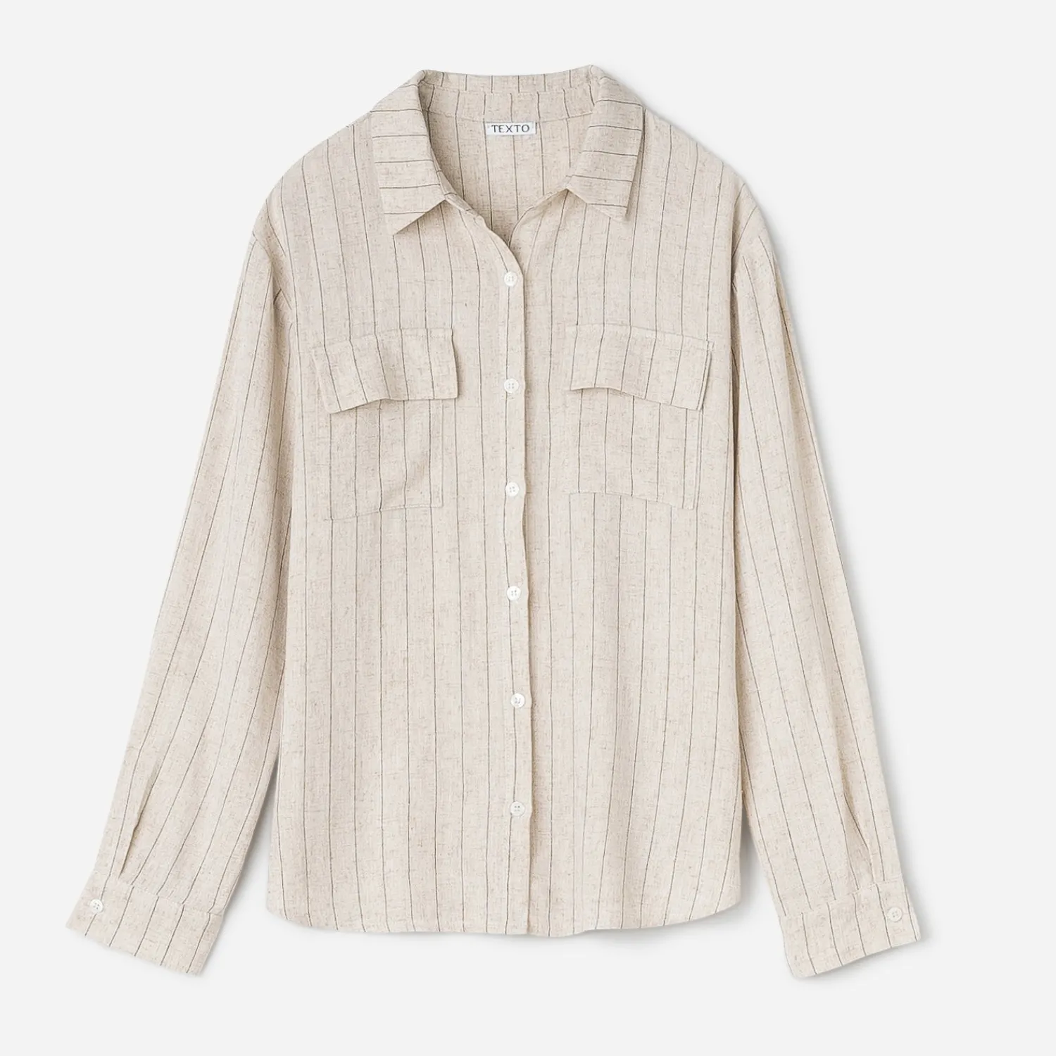 Texto Chemises & Blouses^Chemise rayures noires BEIGE