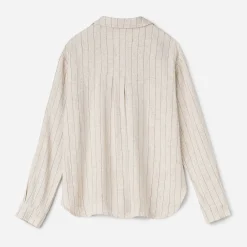 Texto Chemises & Blouses^Chemise rayures noires BEIGE